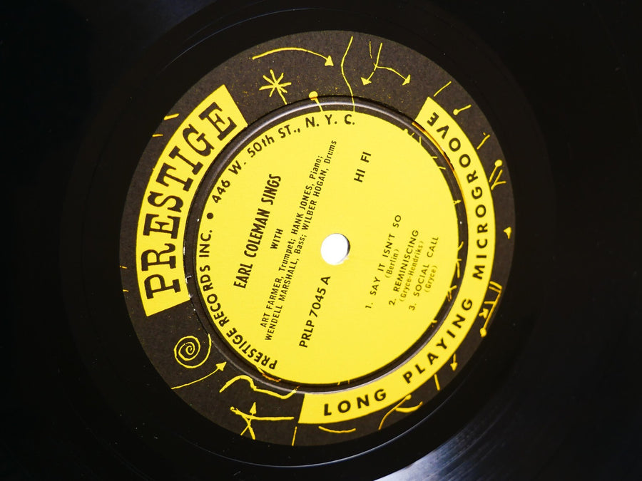 EARL COLEMAN Returns LP PRESTIGE 7045 US 1956 DG MONO Gigi Gryce Oscar Pettiford