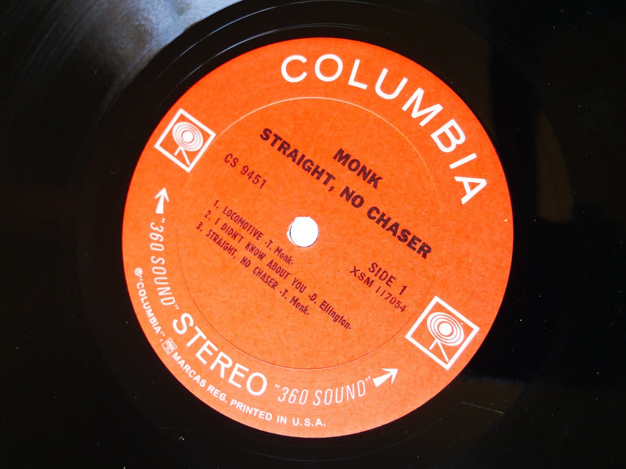 THELONIOUS MONK Straight, No Chaser LP COLUMBIA CS 9451 US 1967 Charlie Rouse