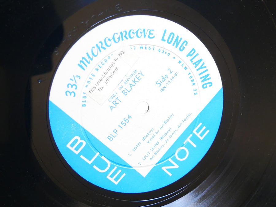 ART BLAKEY Orgy In Rhythm (Volume One) LP BLUE NOTE BLP 1554 US 1957 NY 23 FLAT