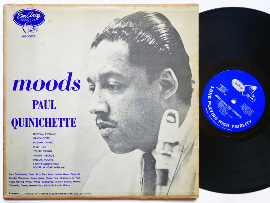 PAUL QUINICHETTE Moods LP EMARCY MG 36003 US 1955 DG MONO JAZZ Paul Chambers