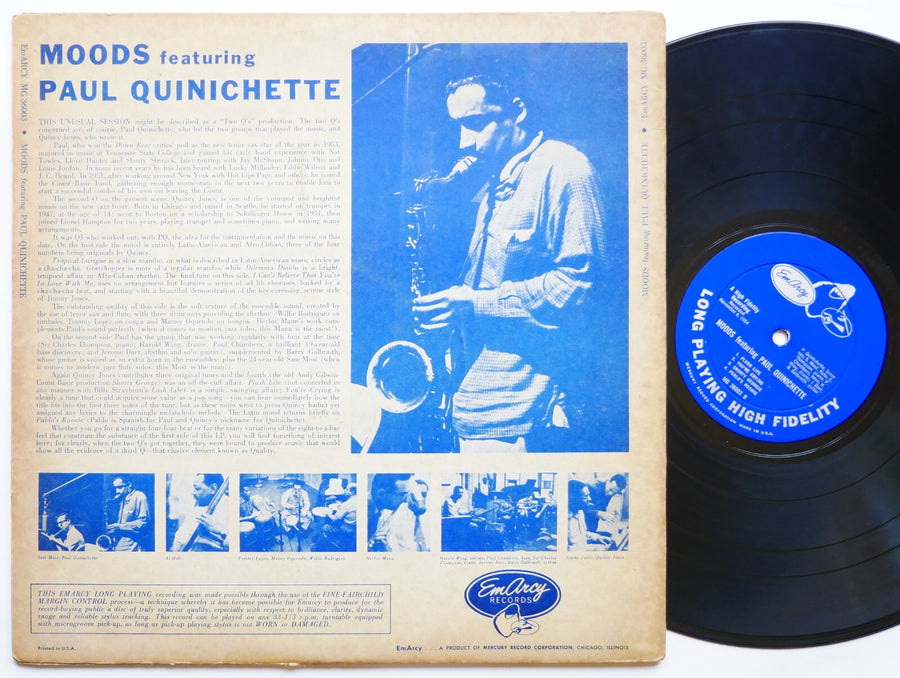 PAUL QUINICHETTE Moods LP EMARCY MG 36003 US 1955 DG MONO JAZZ Paul Chambers