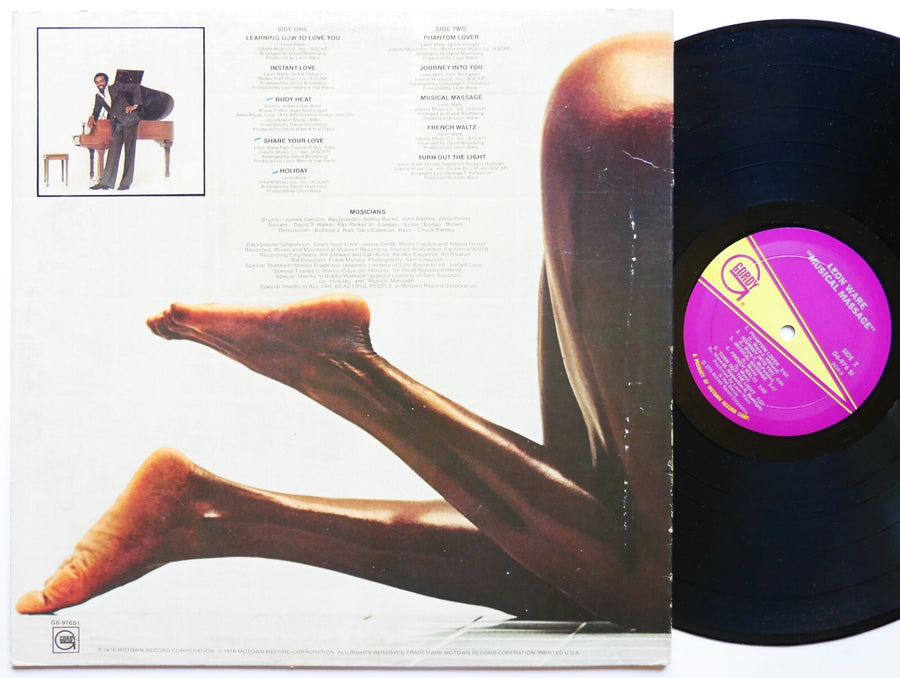 LEON WARE Musical Massage LP GORDY G6-976S1 US 1976 Soul Funk CLEAN