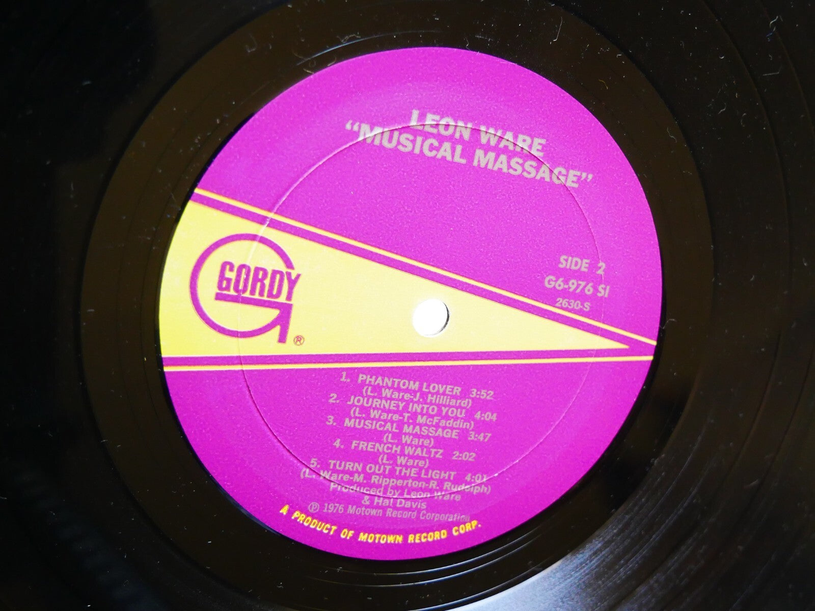 LEON WARE Musical Massage LP GORDY G6-976S1 US 1976 Soul Funk CLEAN