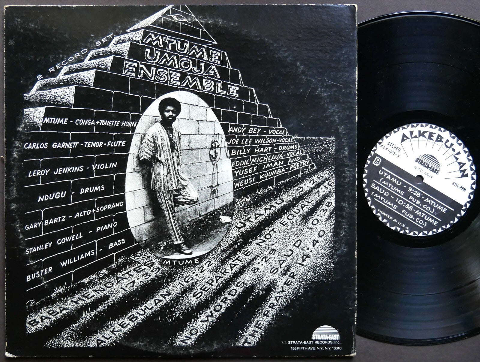 MTUME UMOJA ENSEMBLE Alkebu-Lan 2 x LP STRATA-EAST SES-1972-4 US 1972 Gary Bartz