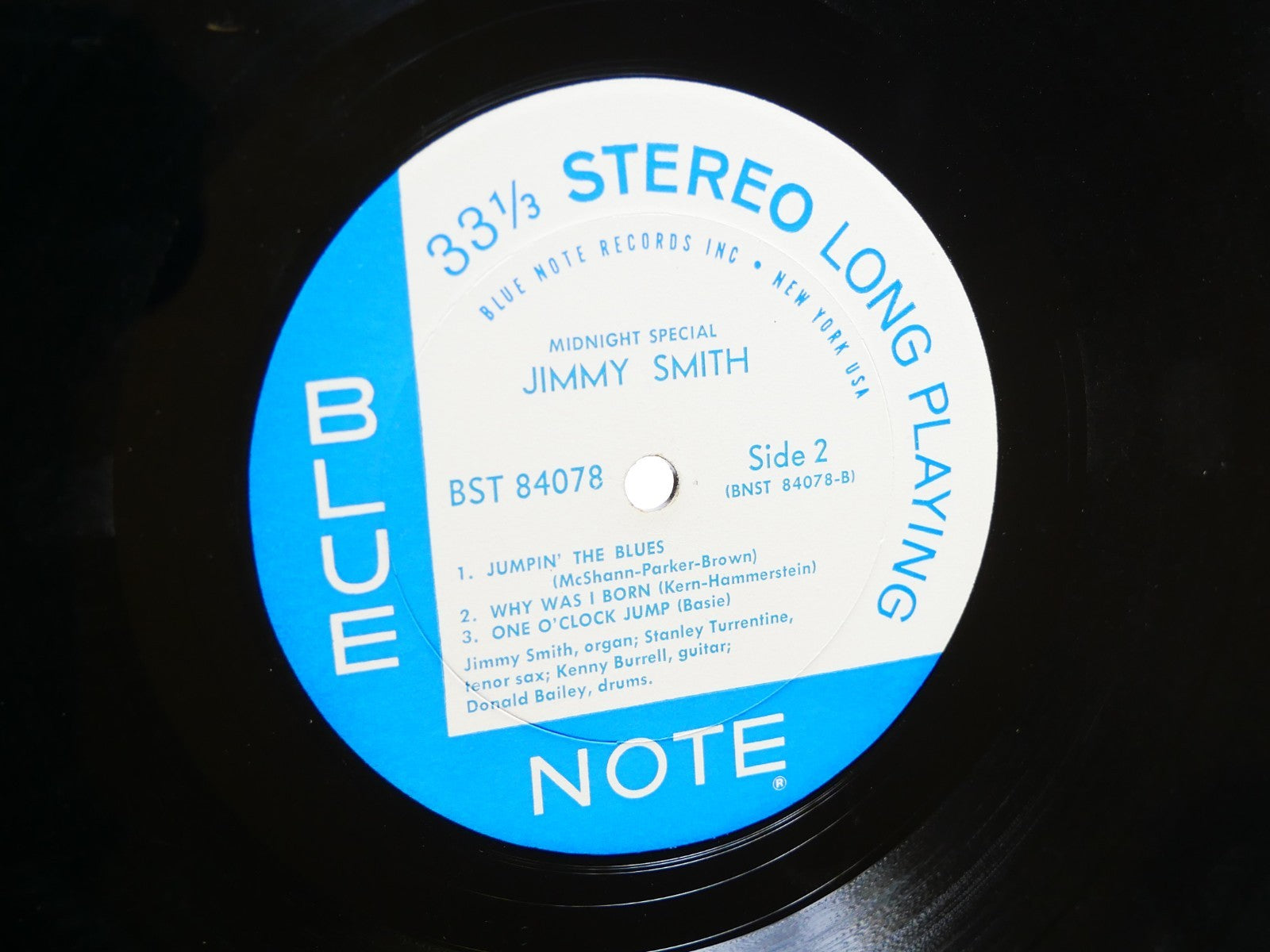 JIMMY SMITH Midnight Special LP BLUE NOTE BST 84078 US '61 RVG EAR Kenny Burrell