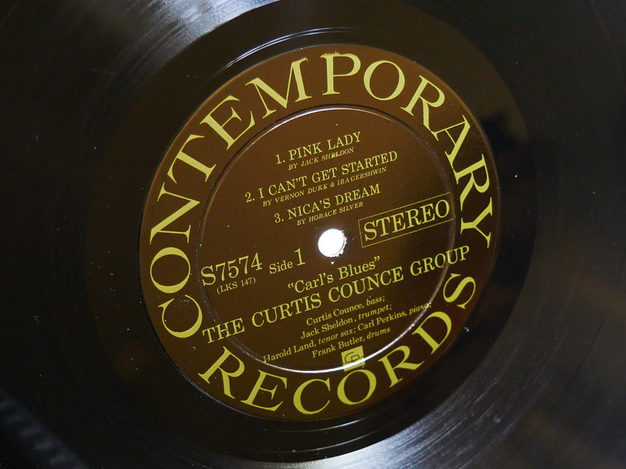 CURTIS COUNCE GROUPS Carl's Blue LP CONTEMPORARY S7574 US 1961 DG ST Harold Land