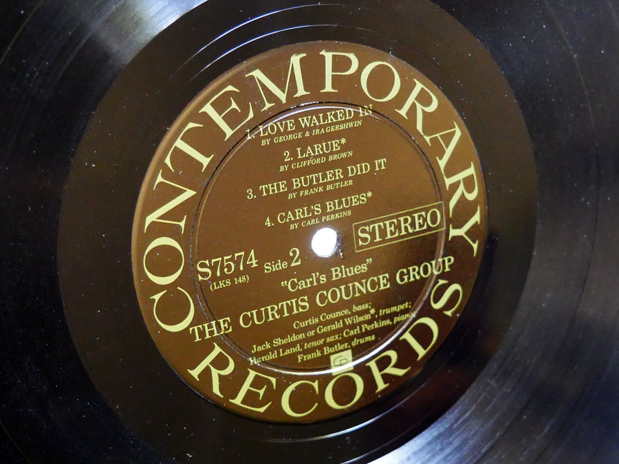 CURTIS COUNCE GROUPS Carl's Blue LP CONTEMPORARY S7574 US 1961 DG ST Harold Land