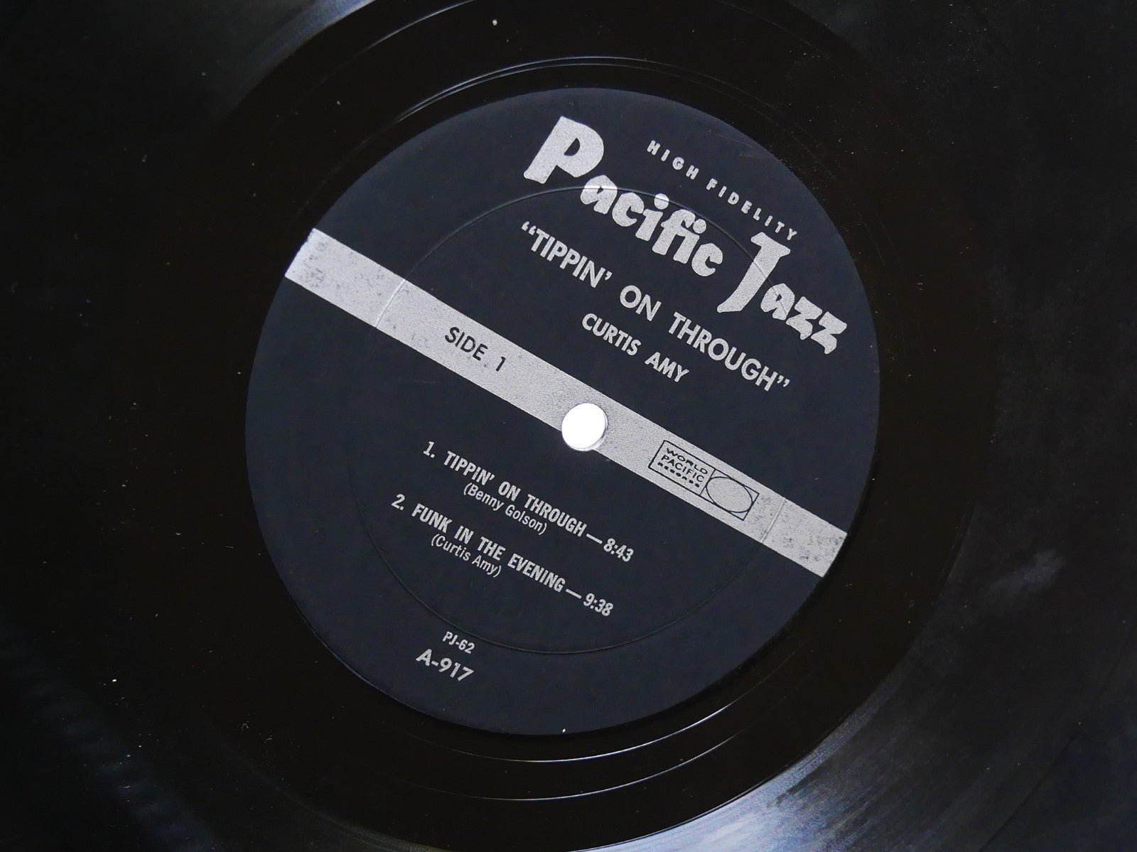CURTIS AMY Tippin' On Through LP PACIFIC JAZZ PJ-62 US 1962 DG MONO Ron Ayres