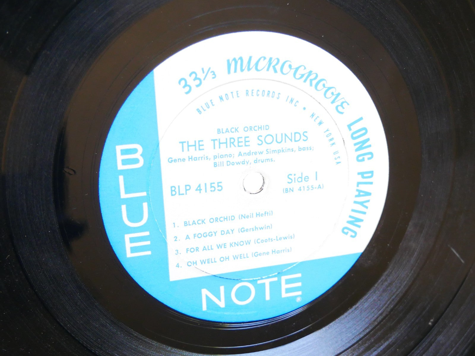 THE THREE 3 SOUNDS Black Orchid LP BLUE NOTE BLP 4155 US 1962 NY EAR MONO JAZZ