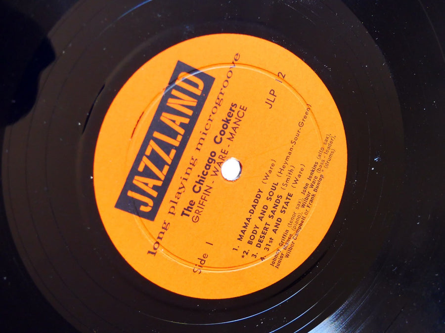 JOHNNY GRIFFIN WILBUR WARE The Chicago Cookers JAZZLAND JLP 12 US 1960 DG MONO