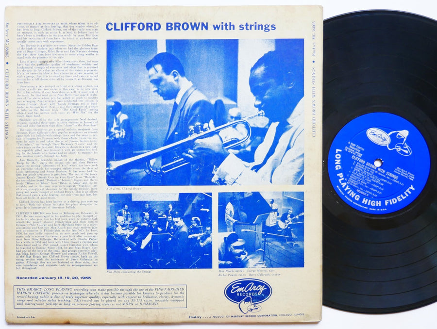 CLIFFORD BROWN With Strings LP EMARCY MG 36005 US 1955 DG MONO JAZZ Max Roach