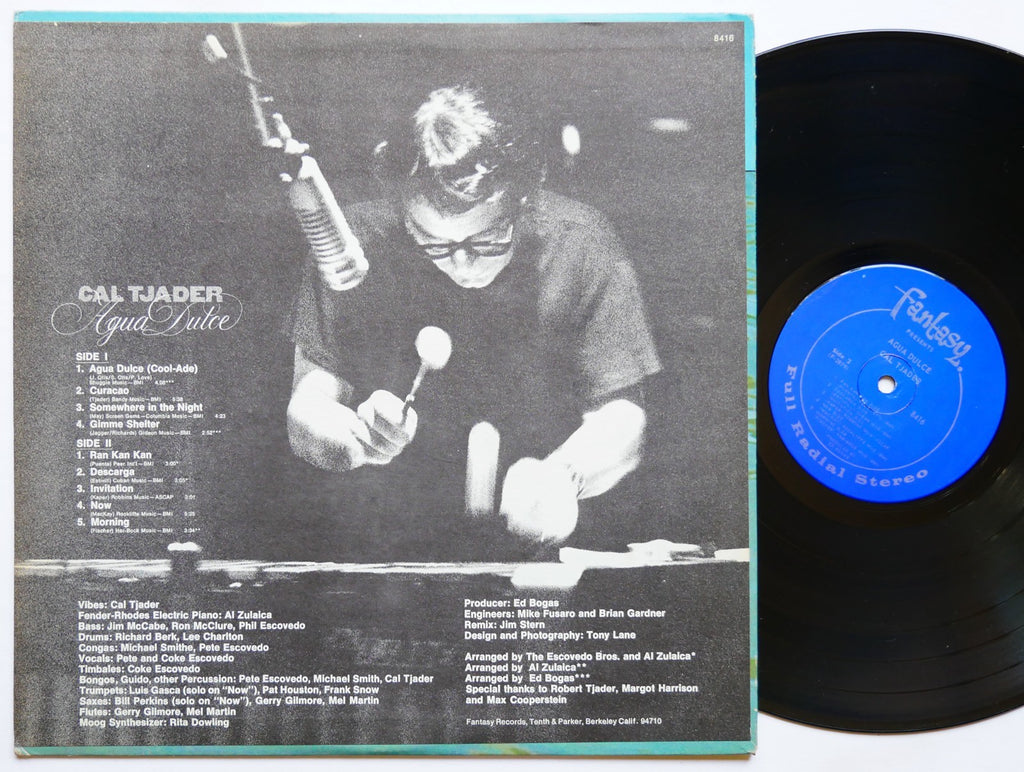 CAL TJADER Agua Dulce LP FANTASY 8416 US 1971 Latin Jazz CLEAN