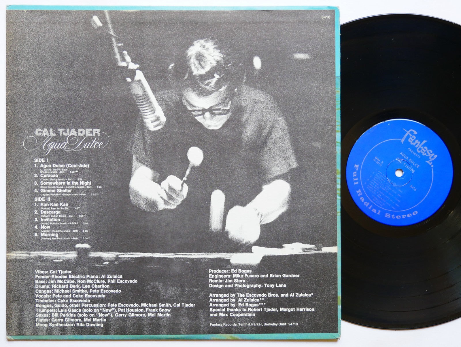 CAL TJADER Agua Dulce LP FANTASY 8416 US 1971 Latin Jazz CLEAN