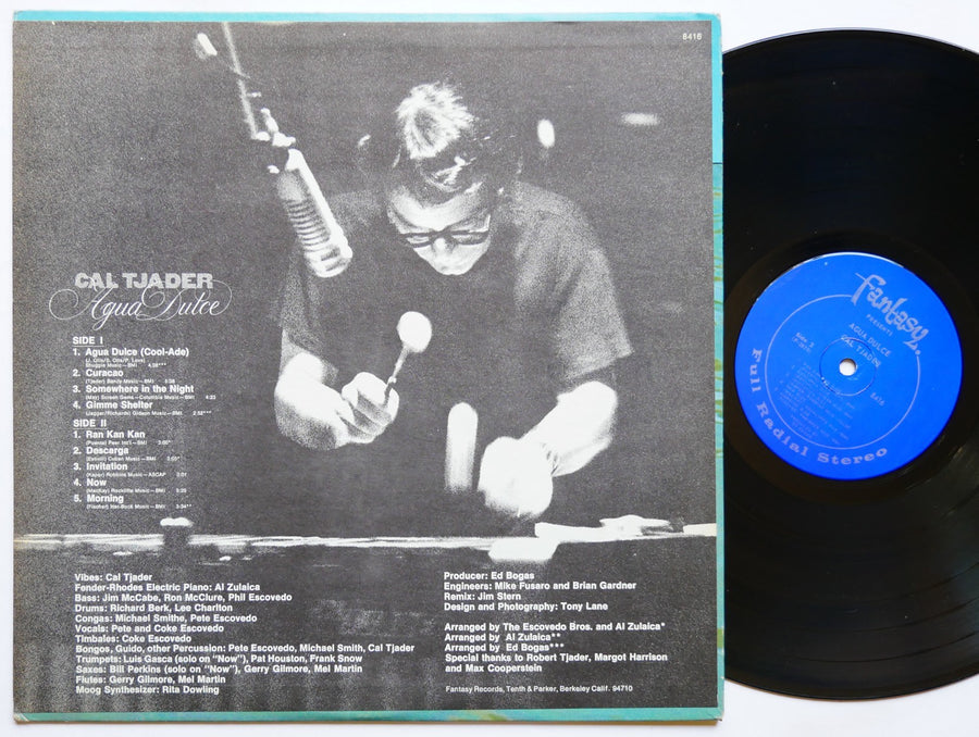 CAL TJADER Agua Dulce LP FANTASY 8416 US 1971 Latin Jazz CLEAN