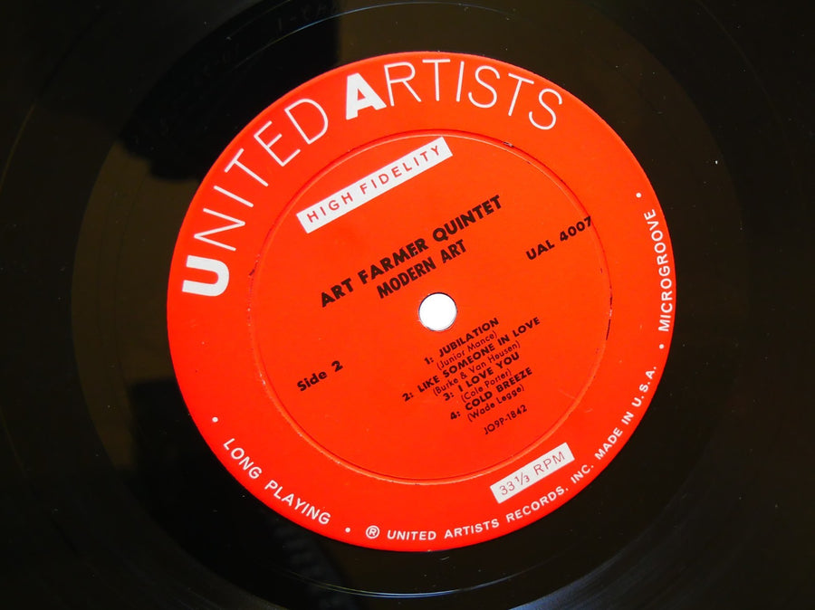 ART FARMER Modern Art LP UNITED ARTISTS UAL-4007 DG MONO Bill Evans Benny Golson
