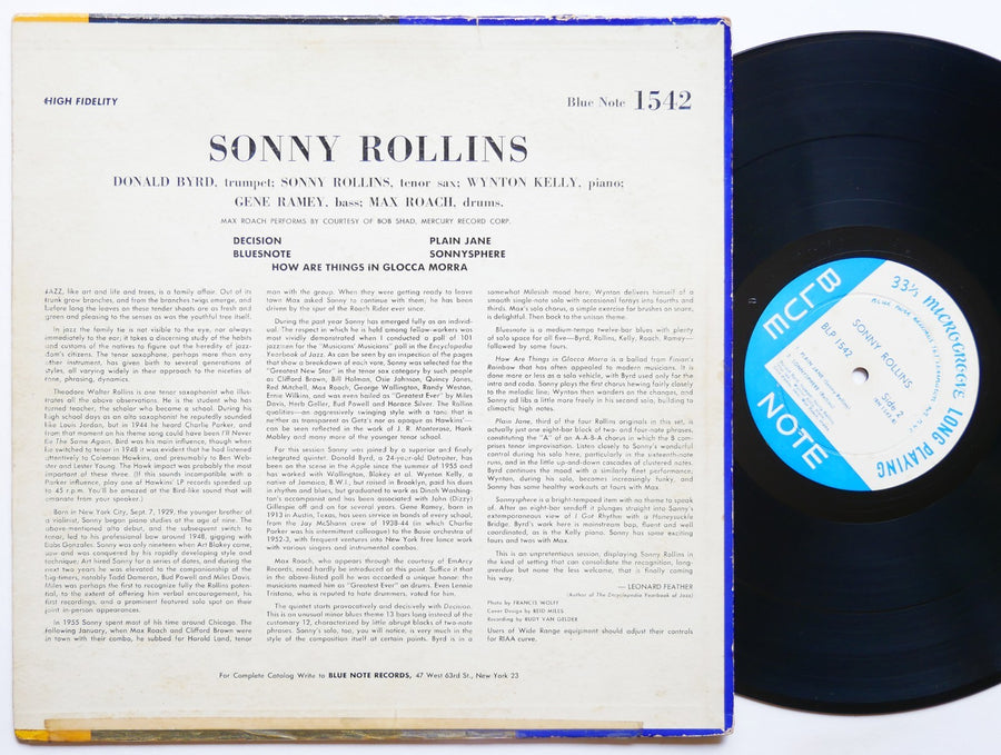 SONNY ROLLINS Volume 1 BLUE NOTE BLP 1542 US 1957 LEX EAR FLAT MONO Donald Byrd