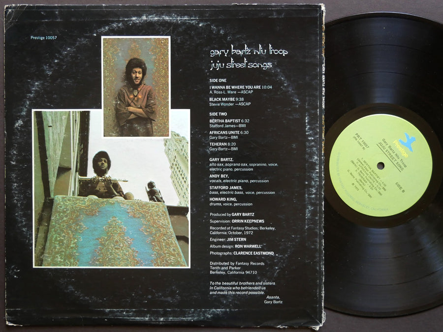 GARY BARTZ NTU Troop Juju Street Songs LP PRESTIGE PRST-10057 US 1972 Andy Bey