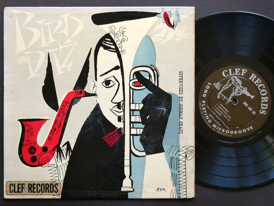 CHARLIE PARKER DIZZY GILLESPIE Bird And Diz 10" LP CLEF MG C-512 Thelonious Monk