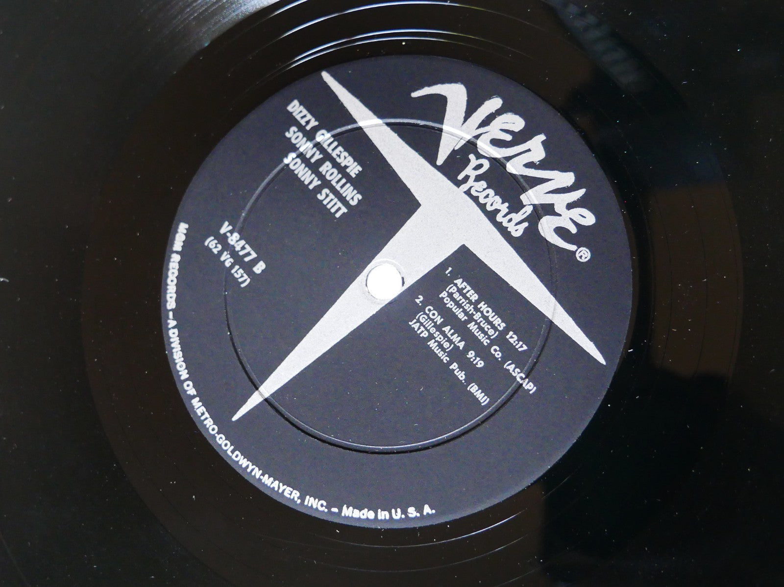 DIZZY GILLESPIE SONNY ROLLINS SONNY STITT VERVE V-8477 US 1962 DG MONO JAZZ VG+