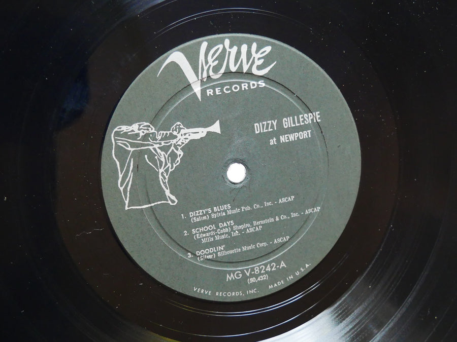 DIZZY GILLESPIE At Newport LP VERVE MG V-8242 US 1957 DG MONO JAZZ Lee Morgan