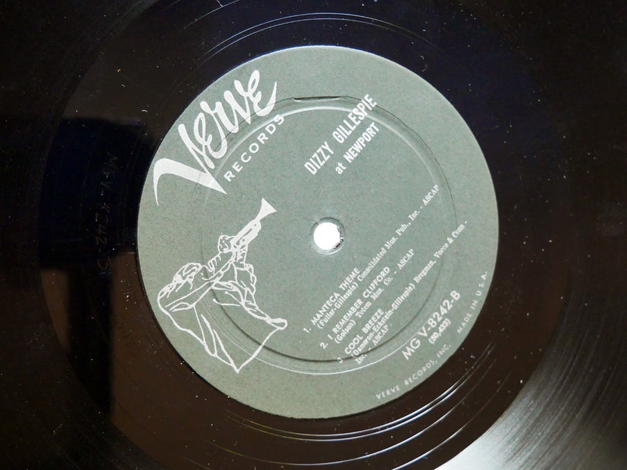 DIZZY GILLESPIE At Newport LP VERVE MG V-8242 US 1957 DG MONO JAZZ Lee Morgan