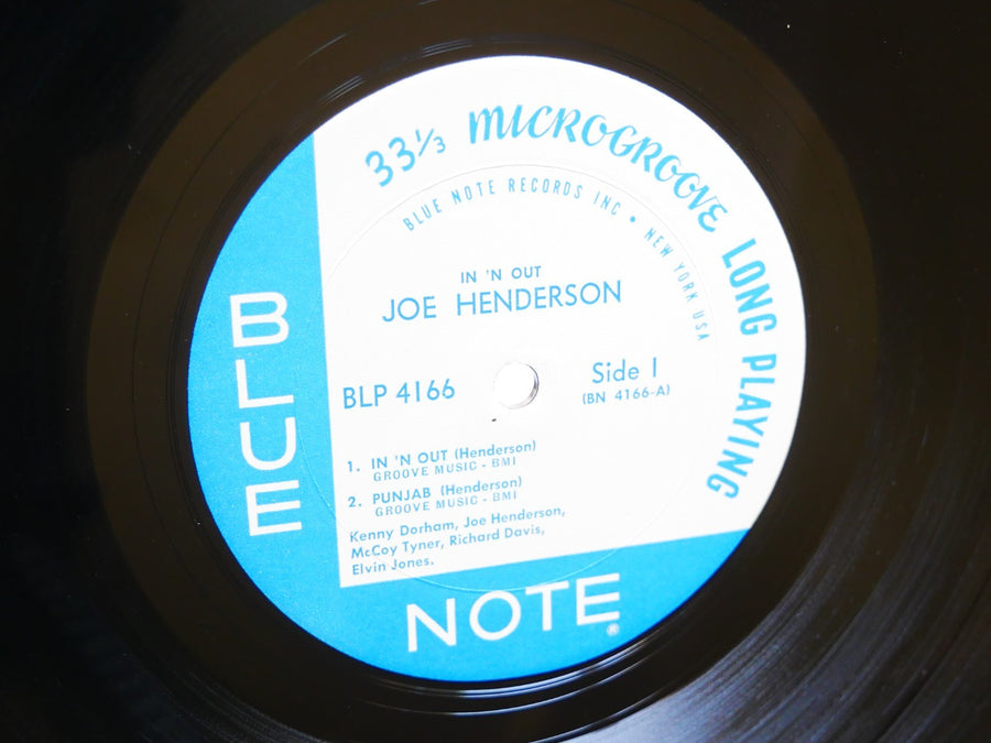 JOE HENDERSON In 'N Out LP BLUE NOTE BLP 4166 US 1965 NY EAR MONO Kenny Dorham