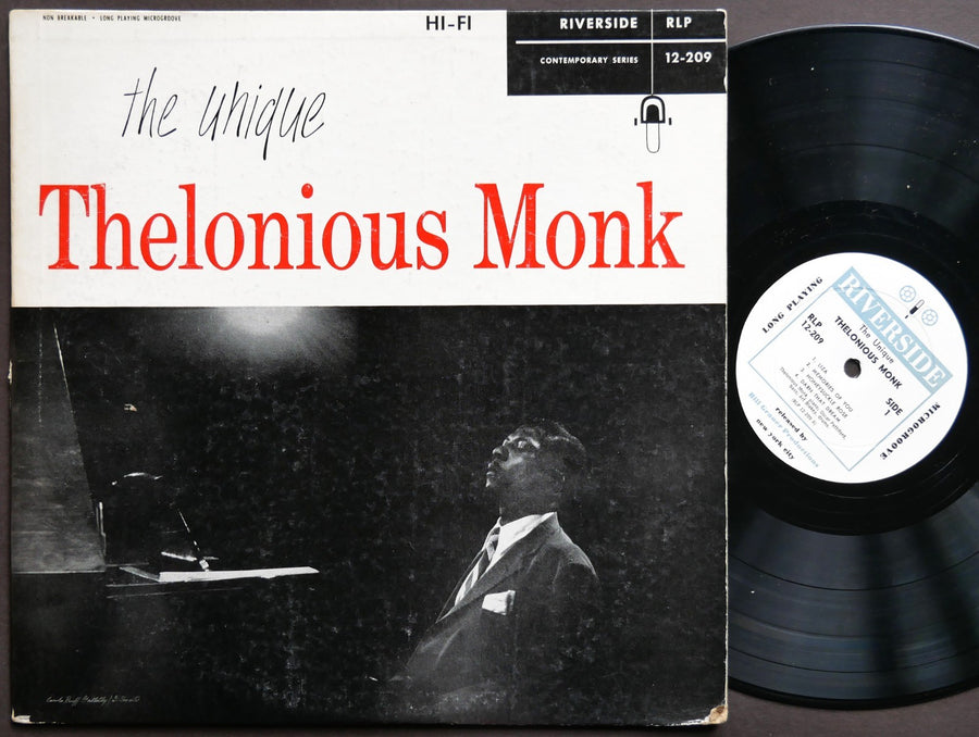 THELONIOUS MONK The Unique LP RIVERSIDE RLP 12-209 US 1956 DG MONO Art Blakey