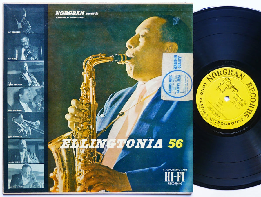 JOHNNY HODGES Ellingtonia '56 LP NORGRAN MG N-1055 US '56 DG MONO Paul Gonsalves