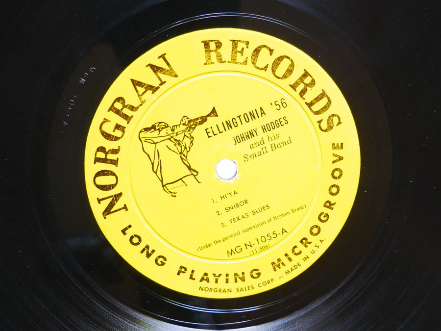 JOHNNY HODGES Ellingtonia '56 LP NORGRAN MG N-1055 US '56 DG MONO Paul Gonsalves