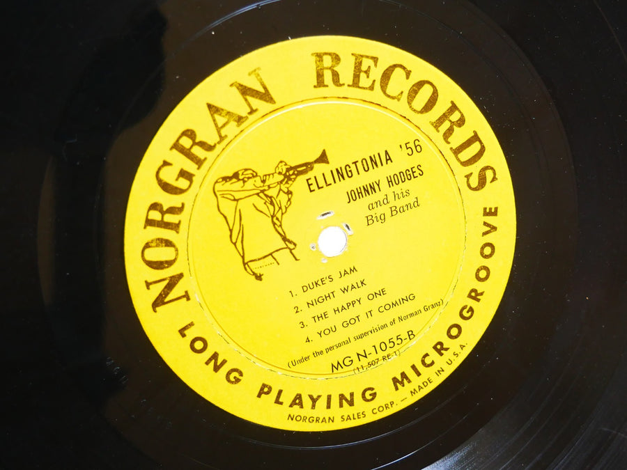 JOHNNY HODGES Ellingtonia '56 LP NORGRAN MG N-1055 US '56 DG MONO Paul Gonsalves