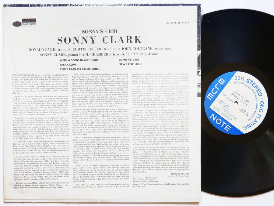 SONNY CLARK Sonny's Crib LP BLUE NOTE BST 81576 US '66 LIBERTY John Coltrane VG+