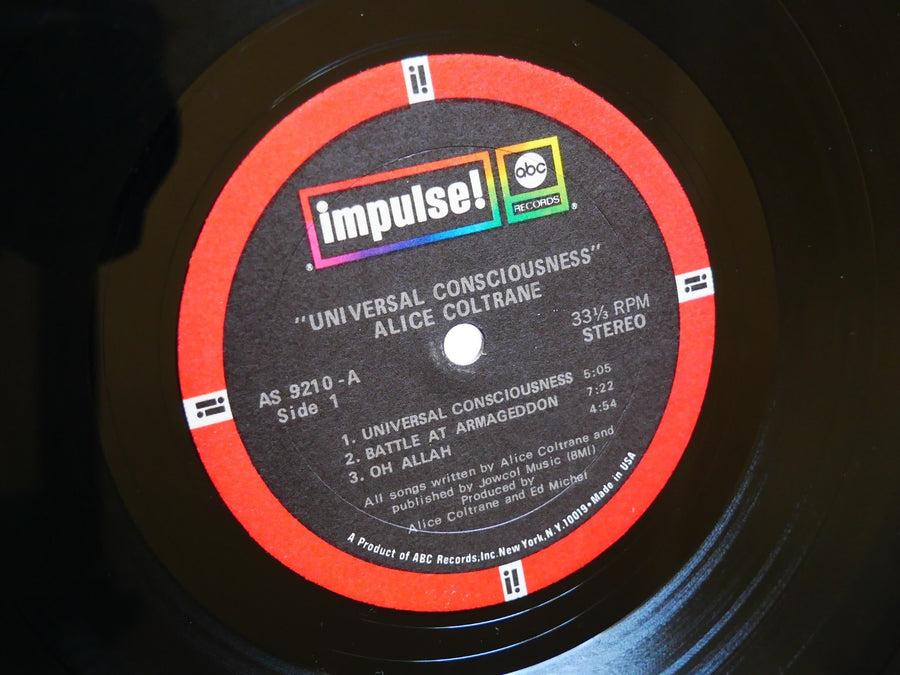 ALICE COLTRANE Universal Consciousness LP IMPULSE AS-9210 Rashied Ali JAZZ VG+