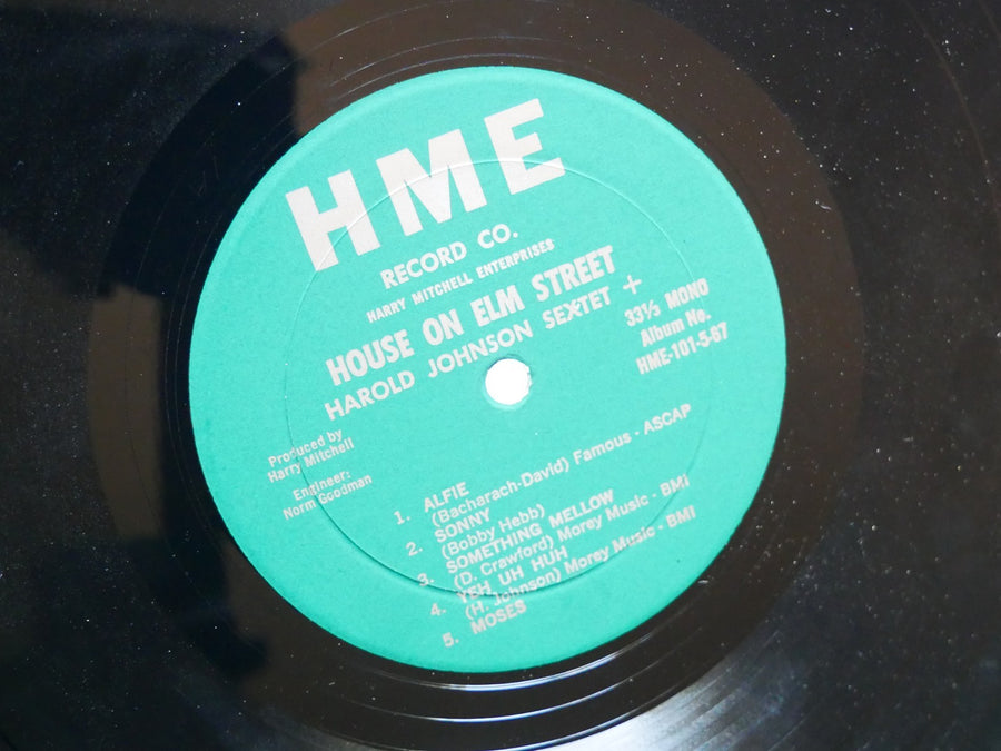 HAROLD JOHNSON Sextet + House On Elm Street LP H.M.E. HME-101-5-67 US 1967 MONO