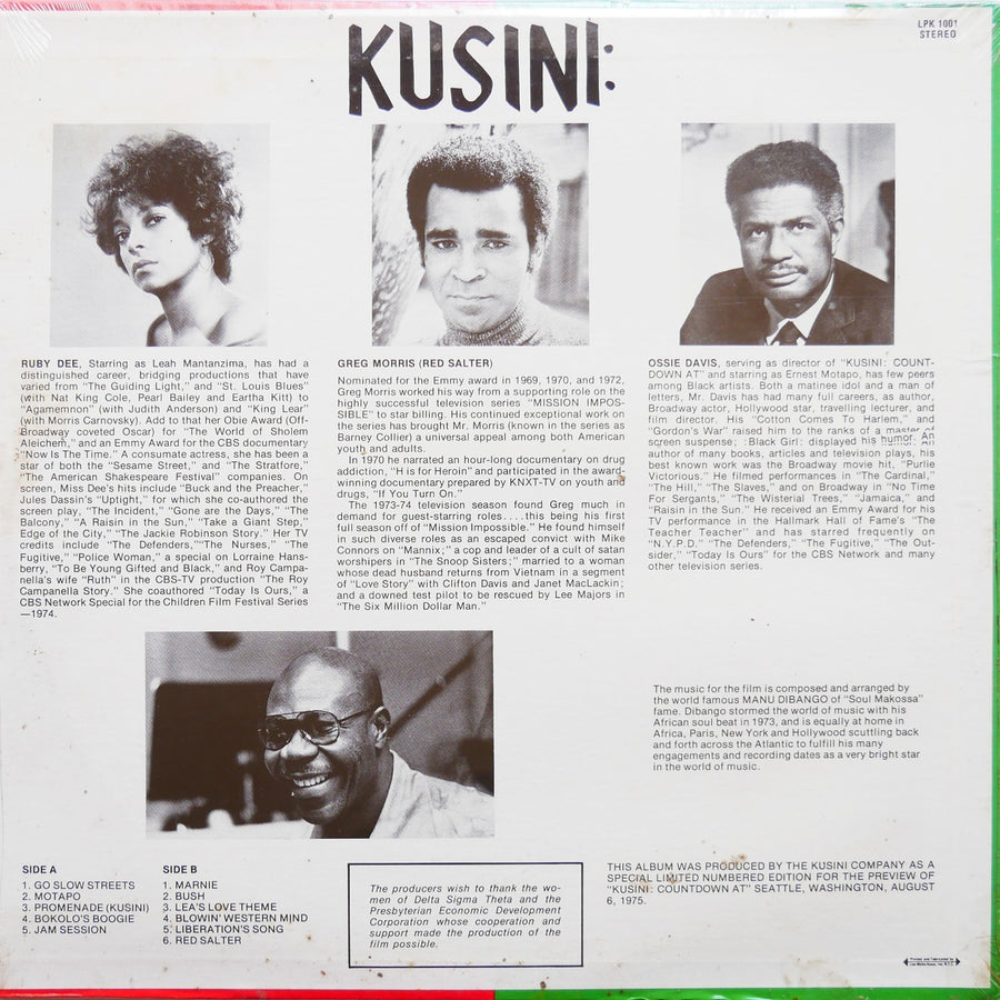 MANU DIBANGO Countdown At Kusini LP D.S.T. TELECOMM LPK 1001 US 1975 Orig SEALED
