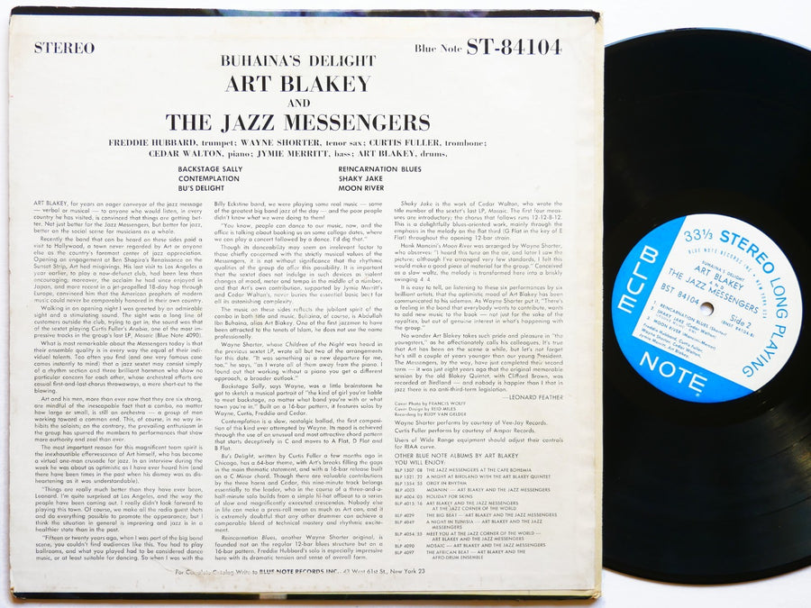 ART BLAKEY Buhaina's Delight LP BLUE NOTE 84104 US 1963 NY EAR Freddie Hubbard