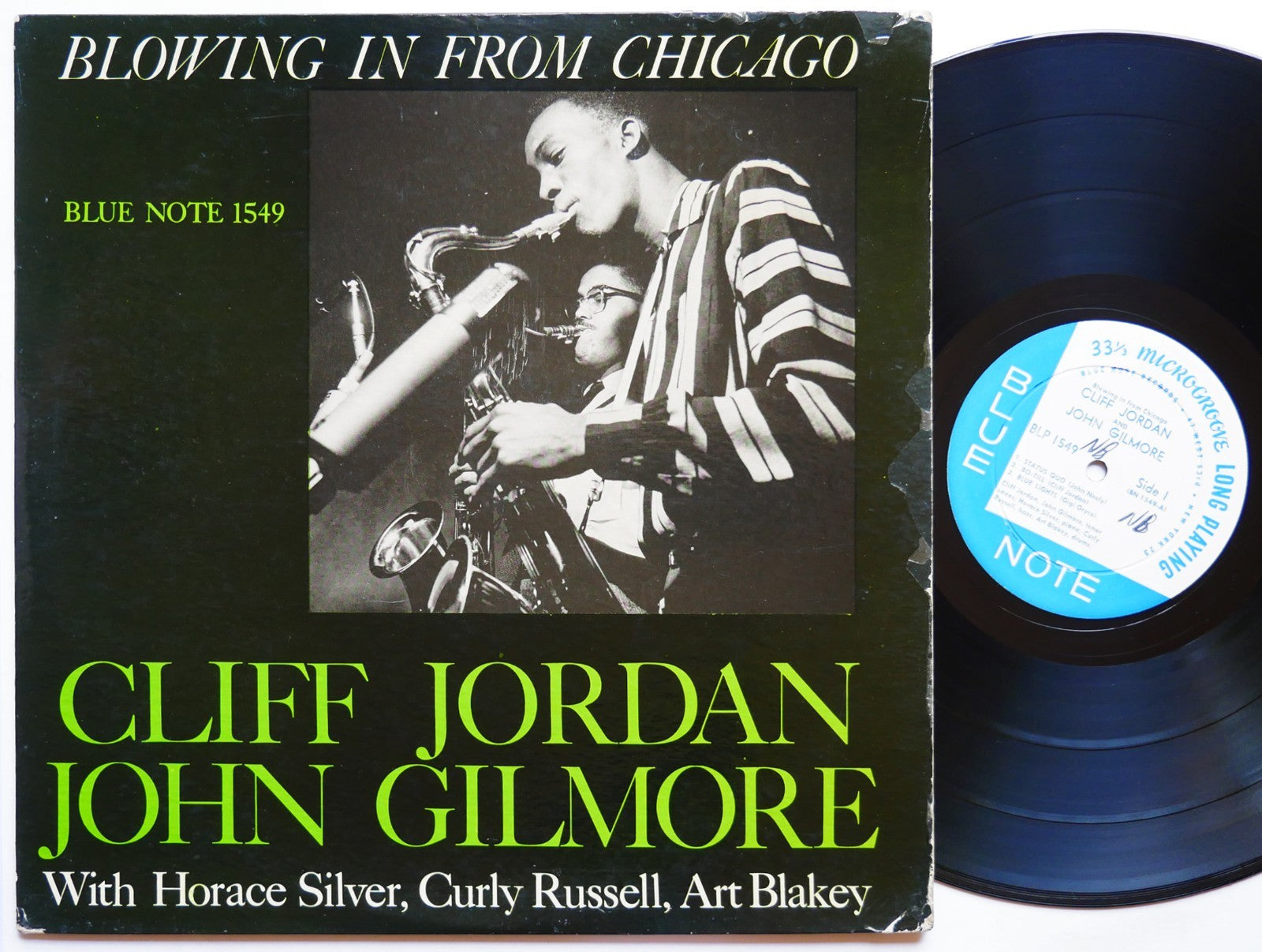 CLIFFORD JORDAN JOHN GILMORE Blowing In From Chicago LP BLUE NOTE 1549 US 1958