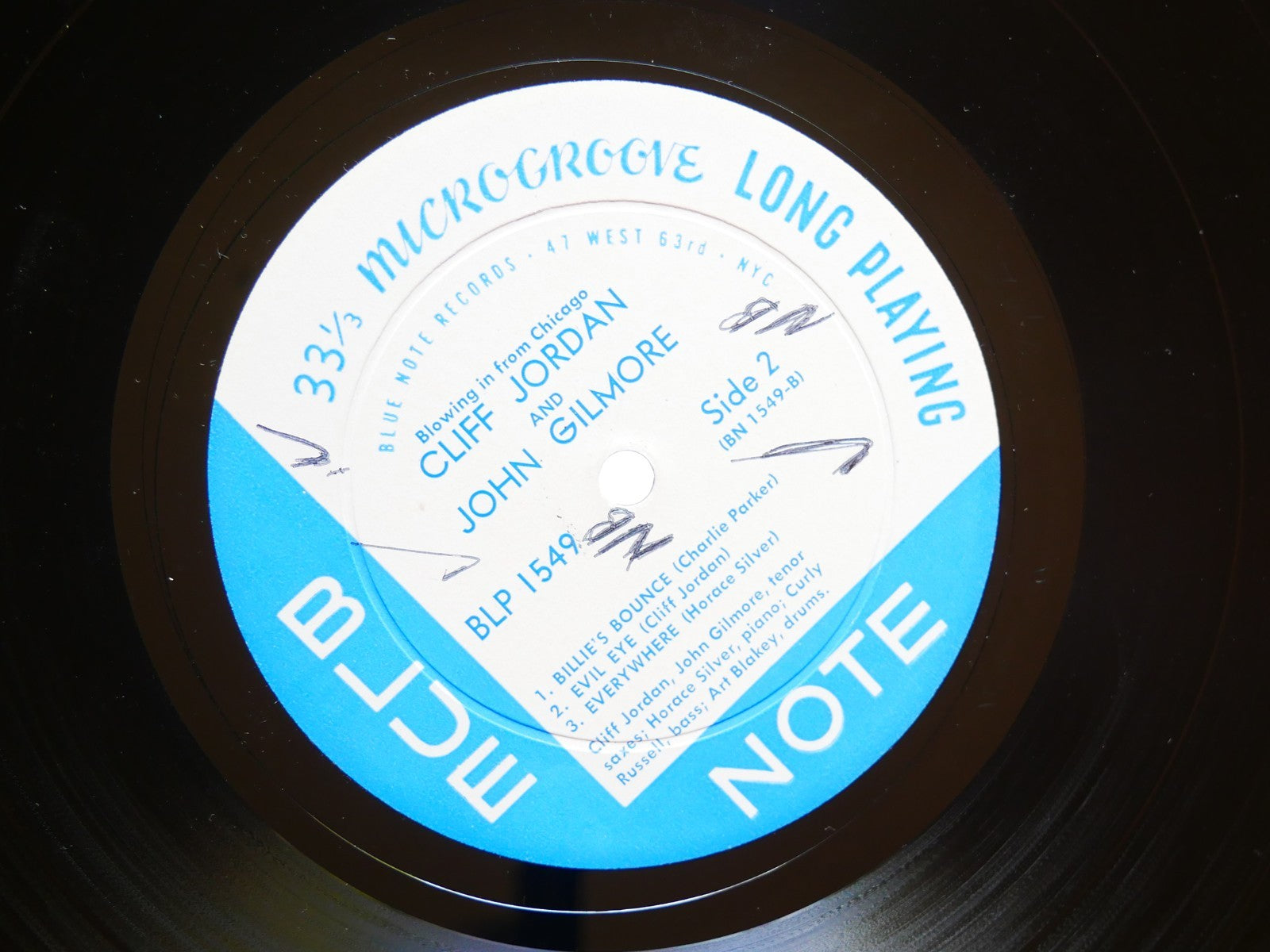 CLIFFORD JORDAN JOHN GILMORE Blowing In From Chicago LP BLUE NOTE 1549 US 1958
