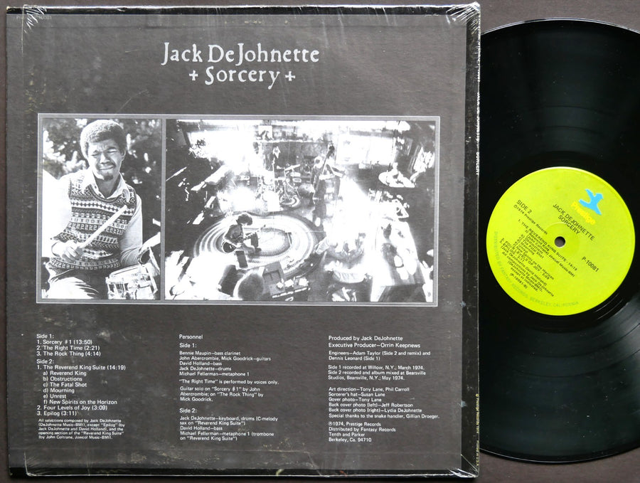 JACK DEJOHNETTE Sorcery LP PRESTIGE P 10081 US 1974 JAZZ Bennie Maupin