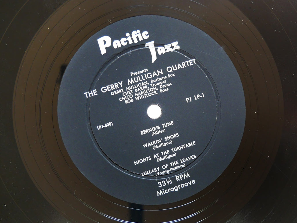 GERRY MULLIGAN Quartet 10" LP PACIFIC JAZZ PLJP-1 US 1952 DG MONO Chet Baker