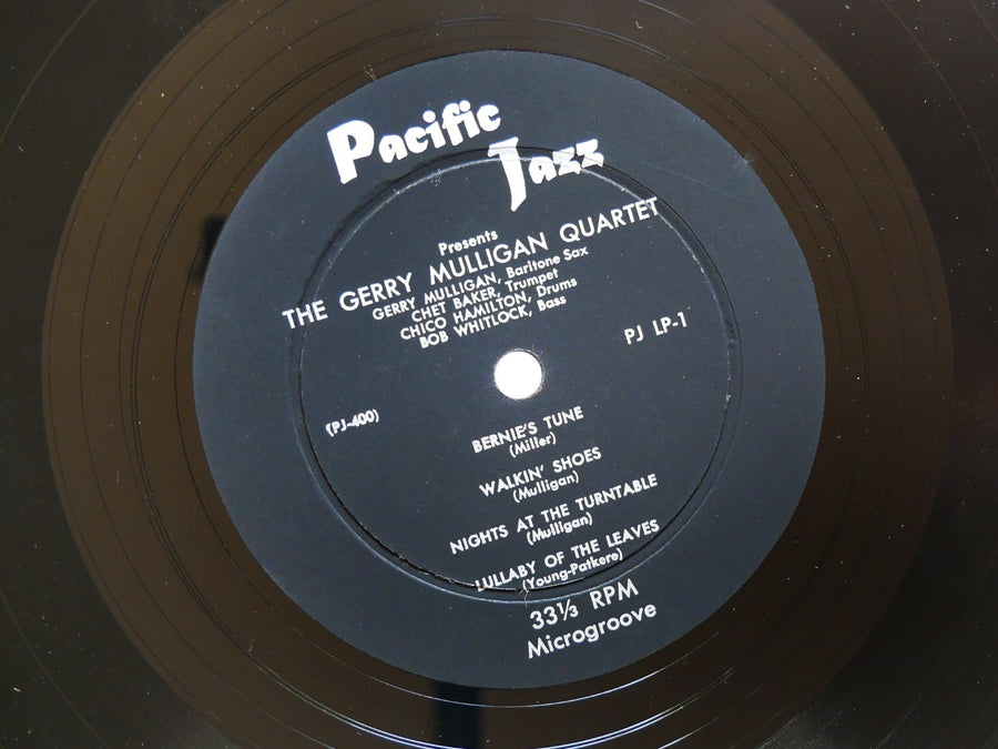 GERRY MULLIGAN Quartet 10" LP PACIFIC JAZZ PLJP-1 US 1952 DG MONO Chet Baker