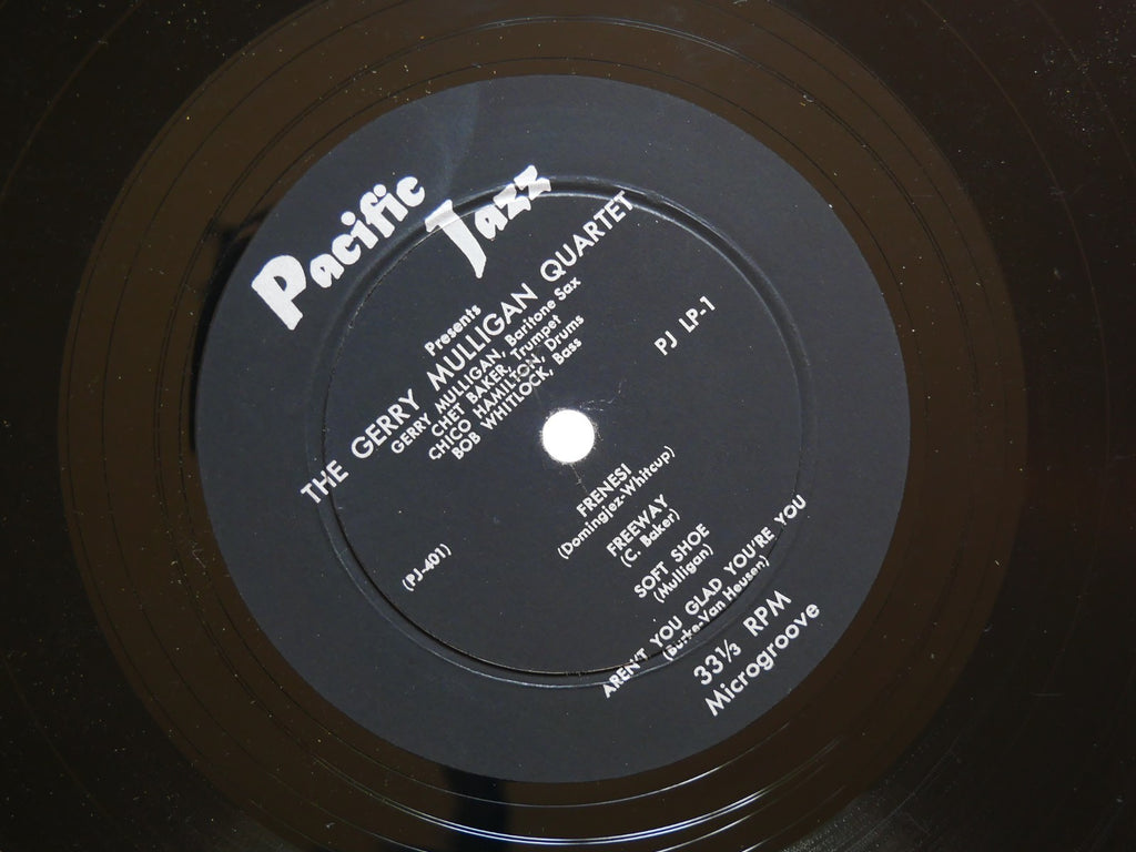 GERRY MULLIGAN Quartet 10" LP PACIFIC JAZZ PLJP-1 US 1952 DG MONO Chet Baker