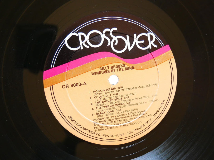 BILLY BROOKS Windows Of The Mind LP CROSSOVER RECORDS CR 9003 US 1974 Jazz Funk