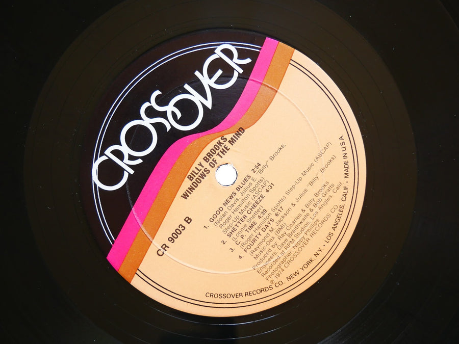 BILLY BROOKS Windows Of The Mind LP CROSSOVER RECORDS CR 9003 US 1974 Jazz Funk