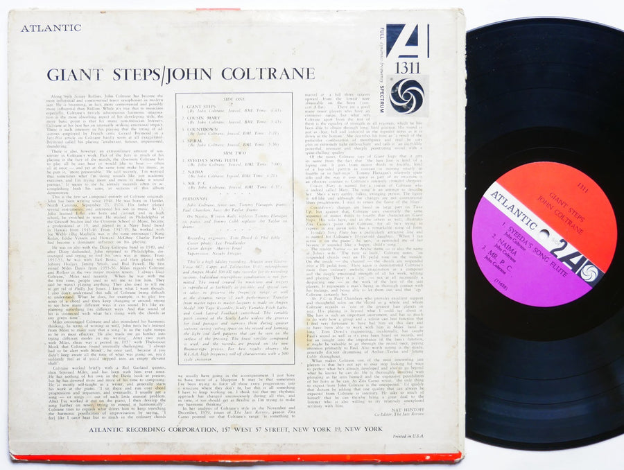 JOHN COLTRANE Giant Steps LP ATLANTIC 1311 US '61 MONO Tommy Flanagan Art Taylor