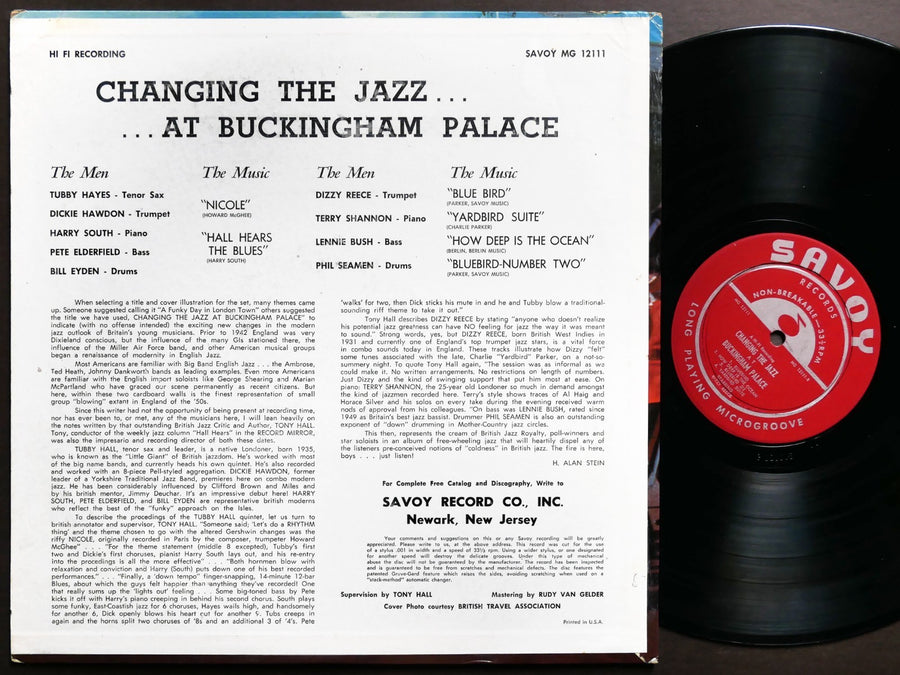 DIZZY REECE TUBBY HAYES Changing The Jazz At Buckingham Palace LP SAVOY MG 12111