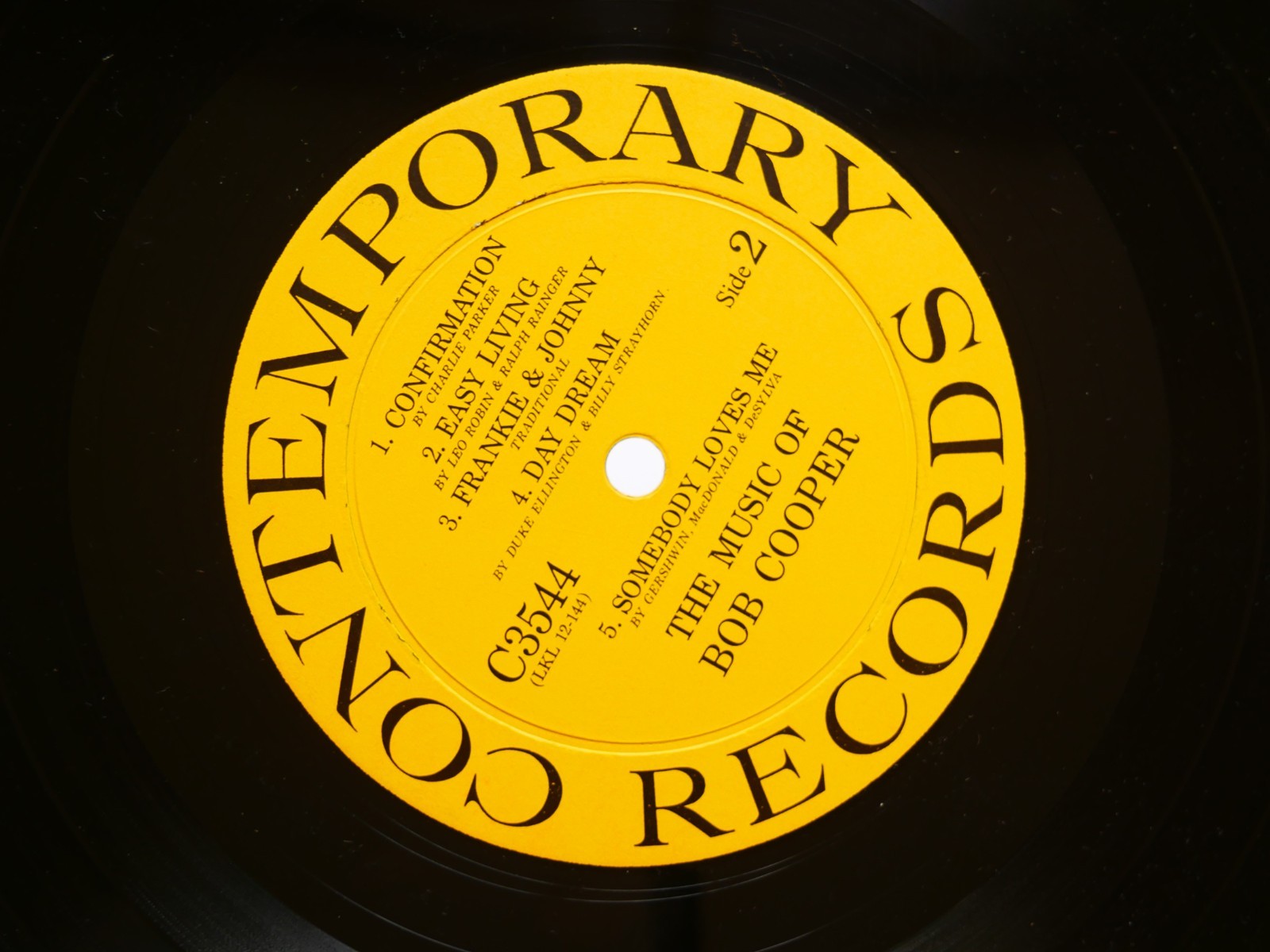 BOB COOPER Coop! The Music Of LP CONTEMPORARY C3544 US 1958 MONO Victor Feldman