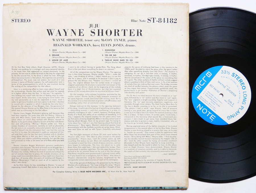 WAYNE SHORTER Juju LP BLUE NOTE BST 84182 US 1965 NY RVG EAR MONO McCoy Tyner