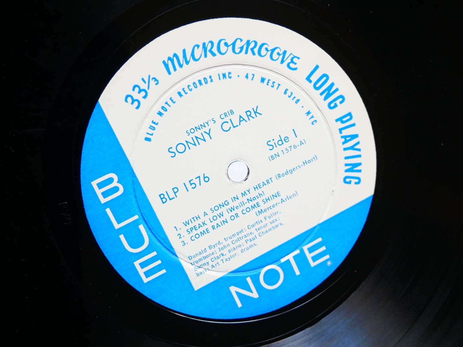 SONNY CLARK Sonny's Crib LP BLUE NOTE BLP 1576 US 1959 EAR MONO John Coltrane