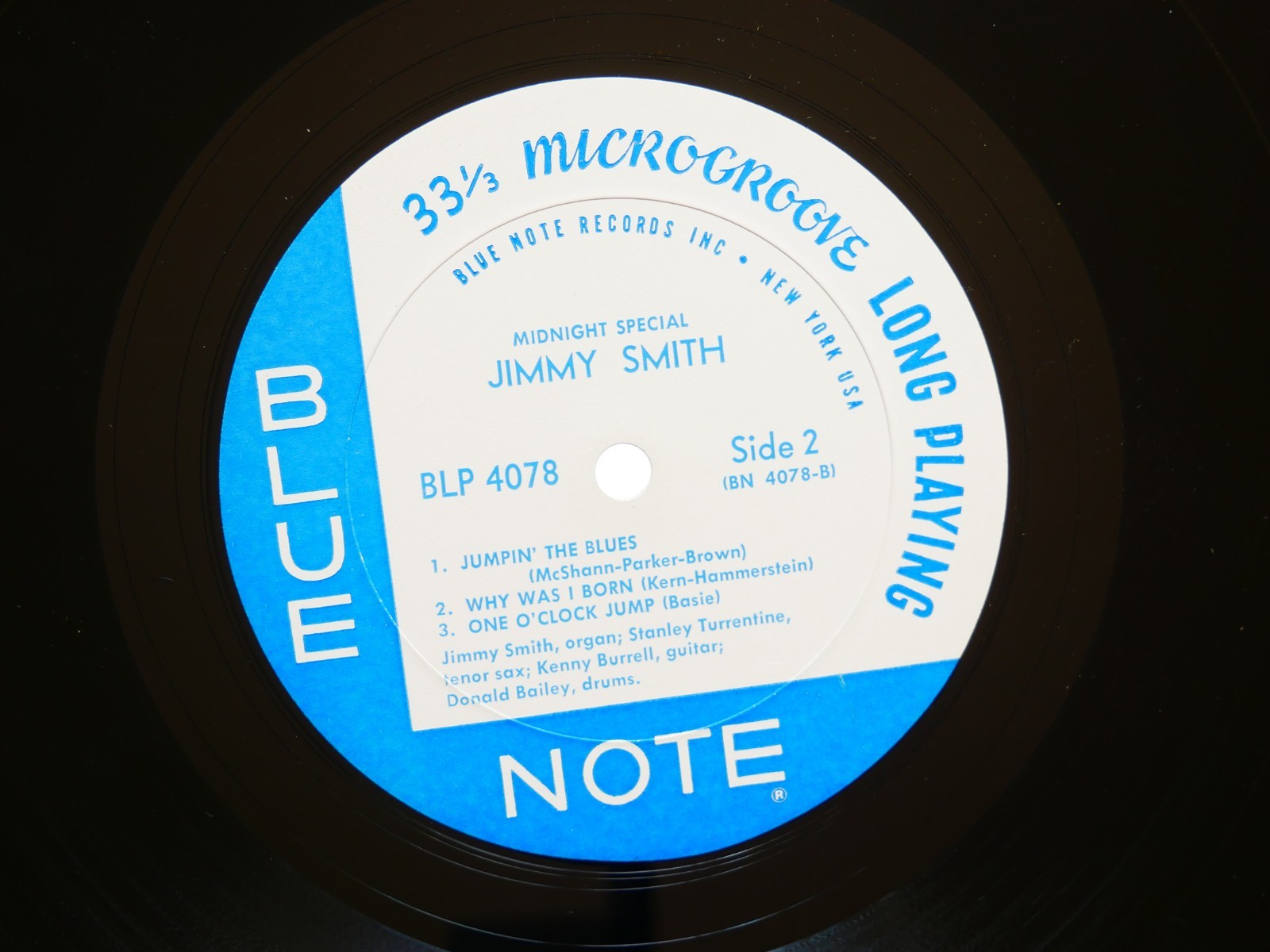 JIMMY SMITH Midnight Special LP BLUE NOTE 4078 US 1961 NY RVG MONO Kenny Burrell
