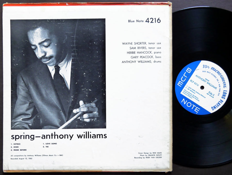 ANTHONY WILLIAMS Spring LP BLUE NOTE BLP 4216 NY RVG EAR MONO JAZZ Wayne Shorter